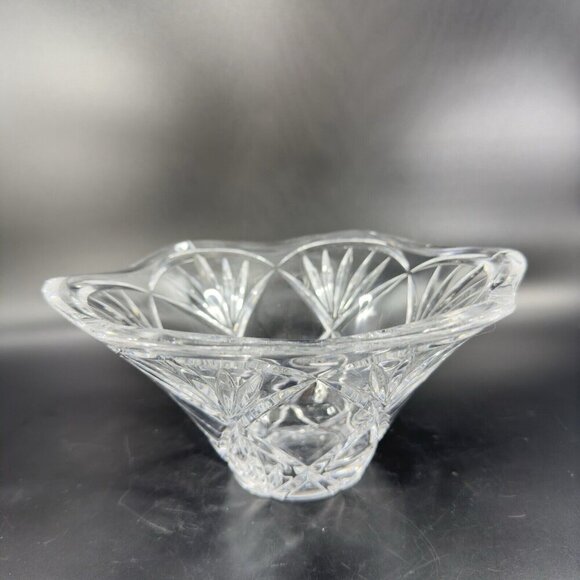 Marquis Waterford Honor Clear Glass Crystal Bowl Dish Heavy Marked On Bottom - Picture 11 of 15